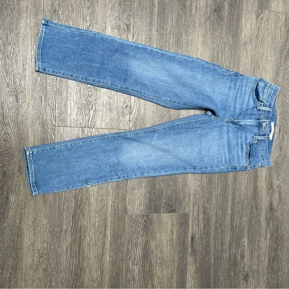 Levi's Classic Blue Women's Jeans 724 High Rise Straight Cropped Jeans Size 24 - Picture 8 of 9